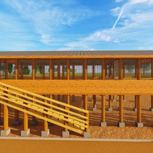 100 Goats/Sheep Free Range Structure Design