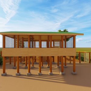 50 GOATS/Sheep HOUSE DESIGN-FREE RANGE Midrange