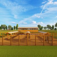 100 goats/sheep design structure zero grazing