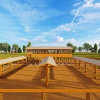 100 goats/sheep design structure zero grazing