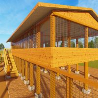 100 goats/sheep design structure zero grazing