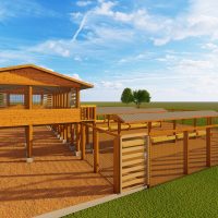 100 goats/sheep design structure zero grazing