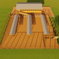 100 goats/sheep design structure zero grazing