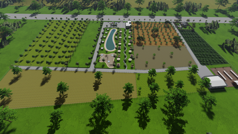15 Acres Recreational Farm Layout.