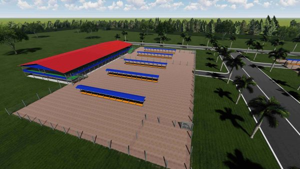 1000 Steel Agri tourism Goats setup