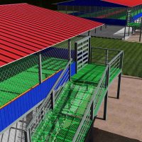 1000 Steel Agri tourism Goats setup
