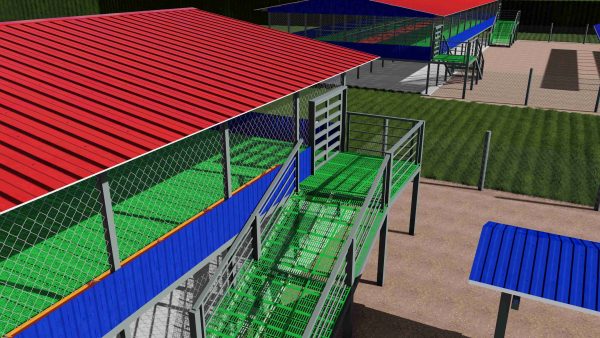 1000 Steel Agri tourism Goats setup
