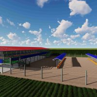 1000 Steel Agri tourism Goats setup