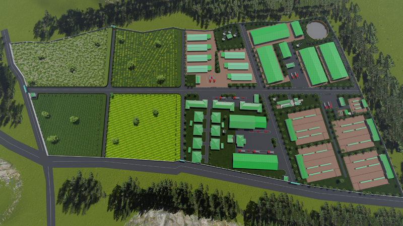  26 Acres Agri tourism Breeder Farm Layout
